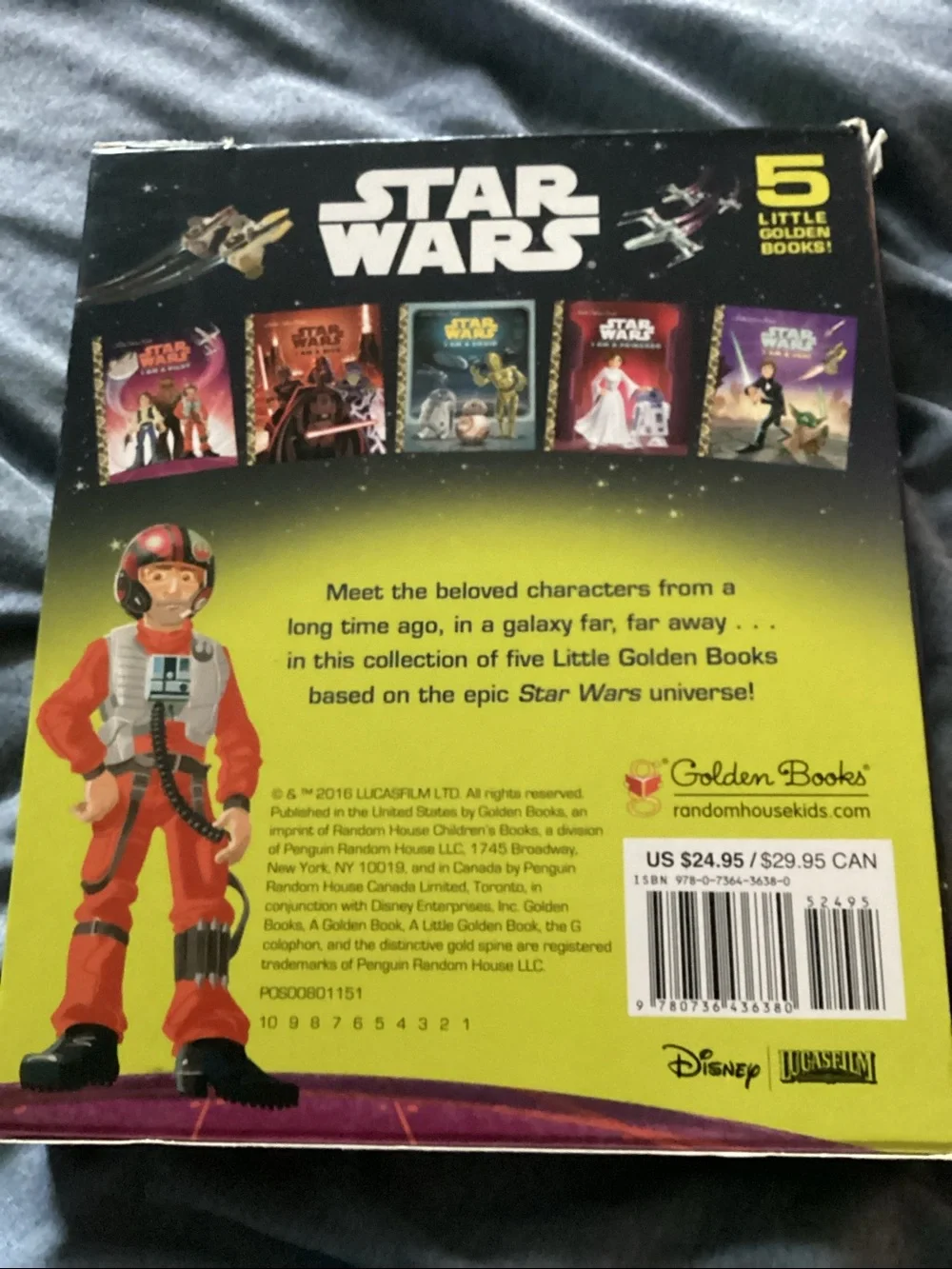 Star Wars Little Golden Book Library - Navy and Yellow
